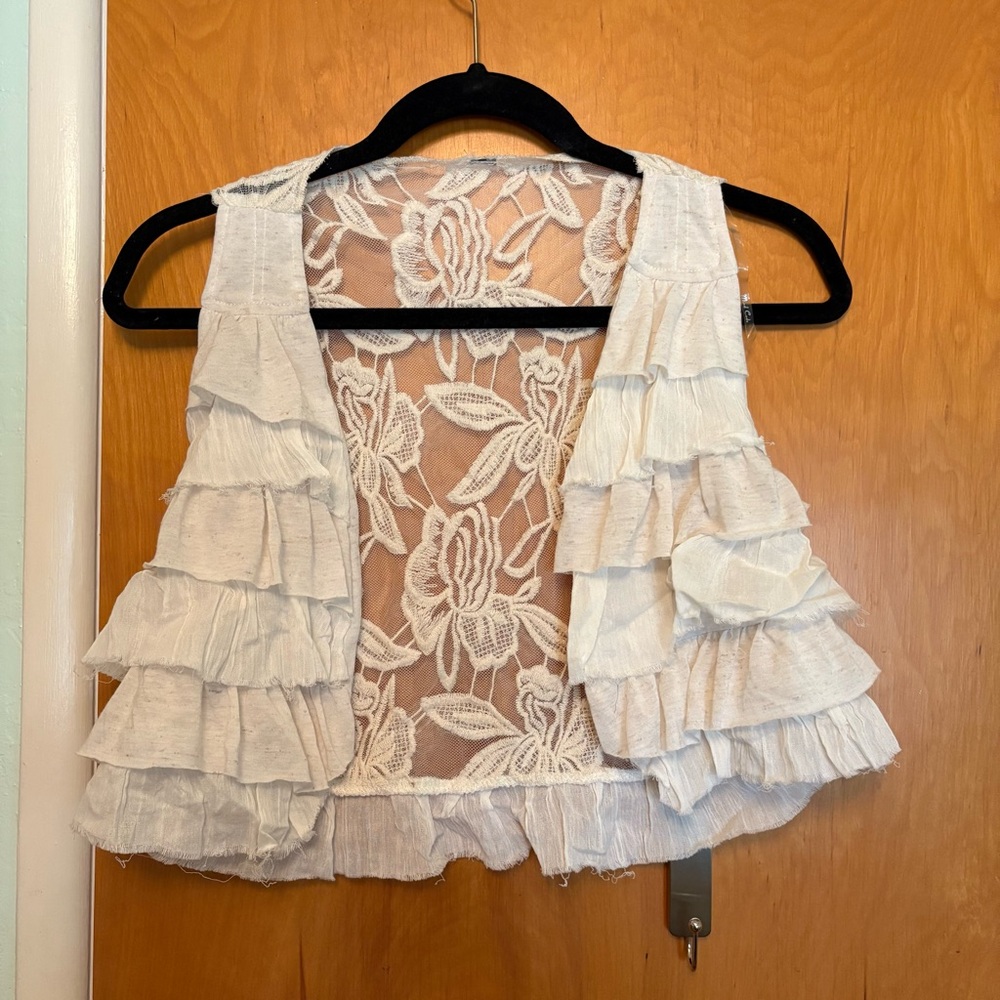 Lacey Vest White